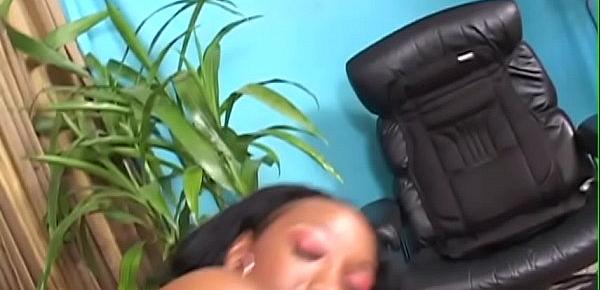  Masturbating black office slut Tiffany Stacks gets licked by white guy then gets screwed